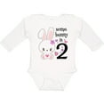 thumbnail image 3 of Inktastic Somebunny is Two-second Birthday Bunny Boys or Girls Long Sleeve Baby Bodysuit, 3 of 5