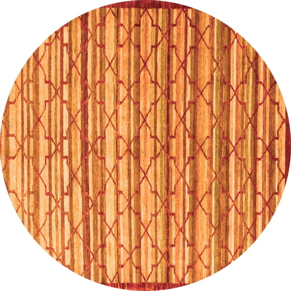 Ahgly Company Indoor Round Persian Orange Traditional Area Rugs, 6' Round