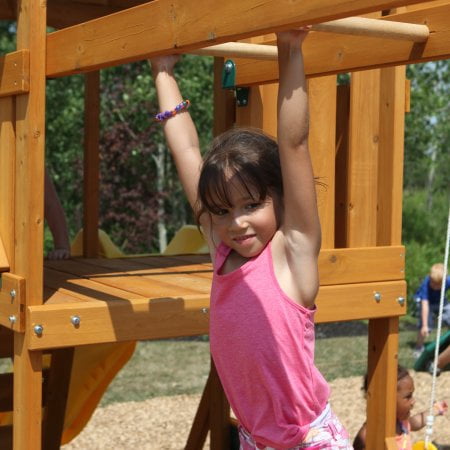 kidkraft laurentian wooden swing set