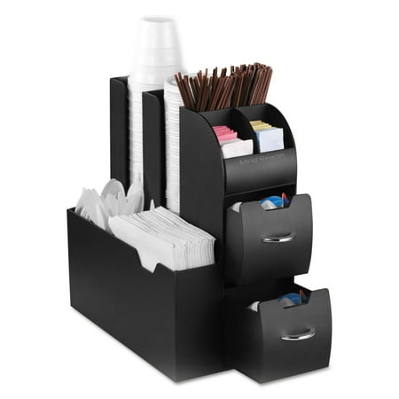 

Coffee Condiment Caddy Organizer 5 2/5 x 11 x 12 3/5 Black
