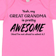 thumbnail image 4 of Inktastic Yeah My Great Grandma is Pretty Awesome Boys or Girls Baby Bodysuit, 4 of 5