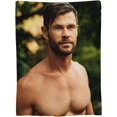 thumbnail image 2 of Chris Hemsworth Blanket Bedding Fleece Blanket Soft Throw Blankets Lightweight Anti-Static Blanket - 3 Sizes, 2 of 5