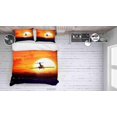 thumbnail image 2 of 3D Sunset Sky Plane Taking Off Funda de edredón Set Ropa de Cama Funda Nórdica, 2 of 3