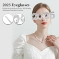 thumbnail image 3 of OULII Lunettes de Fête du Nouvel An Design Rétro Rondes Abs 20.00X14.00X6.00Cm 1Pcs, 3 of 8