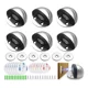thumbnail image 1 of Juego De 6 Topes Magnéticos De Acero Inoxidable Para Puertas, 1 of 8