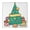Christmas Square-120, variant on Christmas Themed Table Cover with Full Elastic Perimeter, 34x34 Square Dimensions, Engineered to Lie Flat Without Wrinkles for Elegant Dining