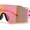 Orange - Fuchsia Mirror, variant on Mens Oversized Wrap Sport Color Mirror Shield Futuristic Sunglasses Blue - Blue Mirror