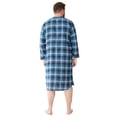 thumbnail image 3 of Kingsize Men's Big & Tall Plaid Flannel Nightshirt Pajamas, 3 of 6
