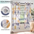 thumbnail image 5 of 2 Panels Set Blackout Curtains Thermal Insulated Sun Protection Room Darkening Drapes for Bedroom Shape Of Lavender Arrow, 5 of 7