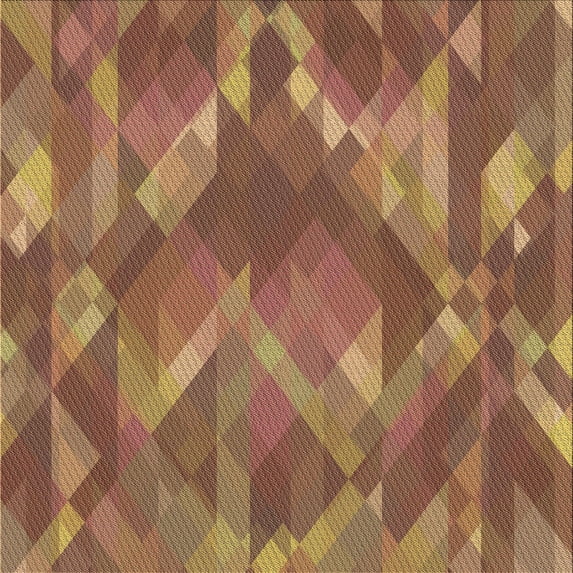 Ahgly Company Machine Washable Indoor Square Transitional Sienna Brown Area Rugs, 4' Square