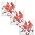 thumbnail image 6 of Coolnut Red Birds Baby Muslin Washcloths Face Towel, 3 PCS Christmas Burp Cloths Cotton Wipes Infant Wash Cloth for Newborn Boys Girls 12x12 inches, 6 of 6