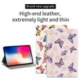 thumbnail image 5 of SaniMore for iPad 10.2" (9th/8th/7th Generation, 2021/2020/2019) Intelligent Power-Saving Case, PU Leather Case with Adjustable Kickstand Shockproof Protective Case for Women Ladies, Flower Buttefly, 5 of 9