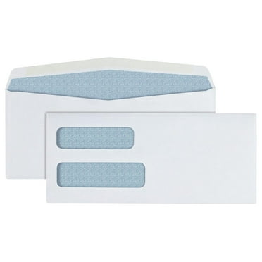 Office Depot Double-Window Envelopes, #9 (3 7/8in. x 8 7/8in.), White ...