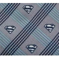 thumbnail image 5 of DC Superman Gray Plaid Tie, 5 of 5