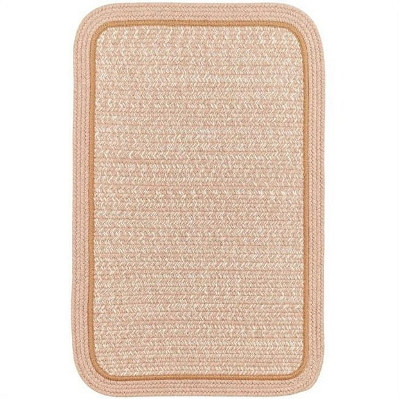Rhody Rug CC78R024X048S 2 x 4 ft. Casual Comfort Rosewood Banded Braided Rug, Rectangle-Runner