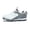 Grey/White, variant on Youth Baseball Cleats - Rubber Molded, Lace Up Boys Girls Kids Shoes