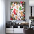 thumbnail image 4 of Susaid Christmas Gingerbread Cookies Pattern Vertical Canvas Wall Decor 12x16in - Waterproof with Wood Frame & Damage-Free Hanging Kit, 4 of 8