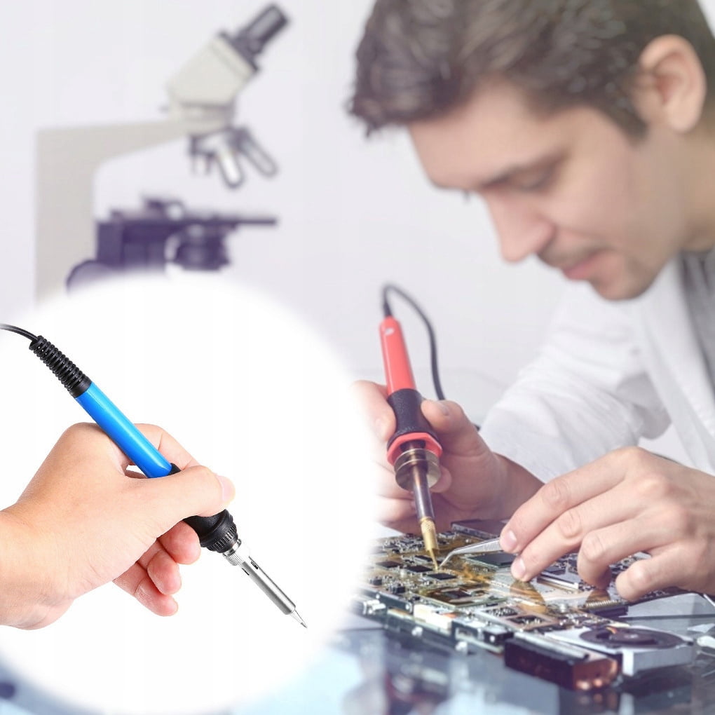 60W Electric Soldering Iron Multimeter Kit with Adjustable Temperature