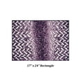 thumbnail image 2 of Better Trends Bath Rug 17” x 24” Bathroom Rug Mat Non-Slip Micro Polyester Bath Rugs for Bathroom Floor, Shower, Tub, Toilet Casablanca Collection - (Purple), 2 of 5