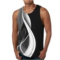 thumbnail image 1 of Débardeurs pour Hommes, Nouveau Gilet d'Été Décontracté Imprimé Sport Col Rond, 1 of 4