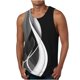 thumbnail image 1 of Tanques para Hombre de Verano Suelto Chaleco Impresión Deportivo Cuello Redondo, Camisa sin Mangas Casual para Al Aire Libre Y Diario, 1 of 4