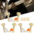 thumbnail image 4 of Acoustic Guitar Pegs, Metal Structure Easy To Install Guitar Locking Tuners, Convenient To Use For Folk Guitar Guitar Repair Master Gold, 4 of 8