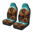 thumbnail image 4 of Pzuqiu Sunflowers Cow Front Car Seat Covers Anti-Slip Elastic Fabric Car Seat Protector Front Seats Only Soft Comfortable Automotive Interior Covers Universal Fit for SUV Sedans, 4 of 7