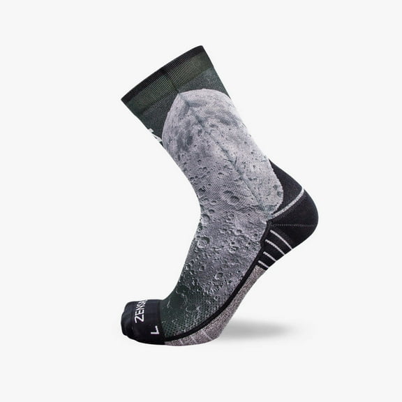 Zensah Moon Socks (Mini-Crew) S / Black