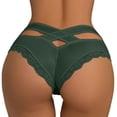thumbnail image 1 of B91xZ Culottes Sans Couture pour Femmes en Coton Doux Respirant, Vert TG, 1 of 5