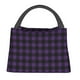 thumbnail image 1 of Easygdp Purple Black Plaid Bolsa de Almuerzo Insulada Reutilizable, Bolsa de Mano y Bandolera para Oficina, Trabajo, Viajes, 1 of 6