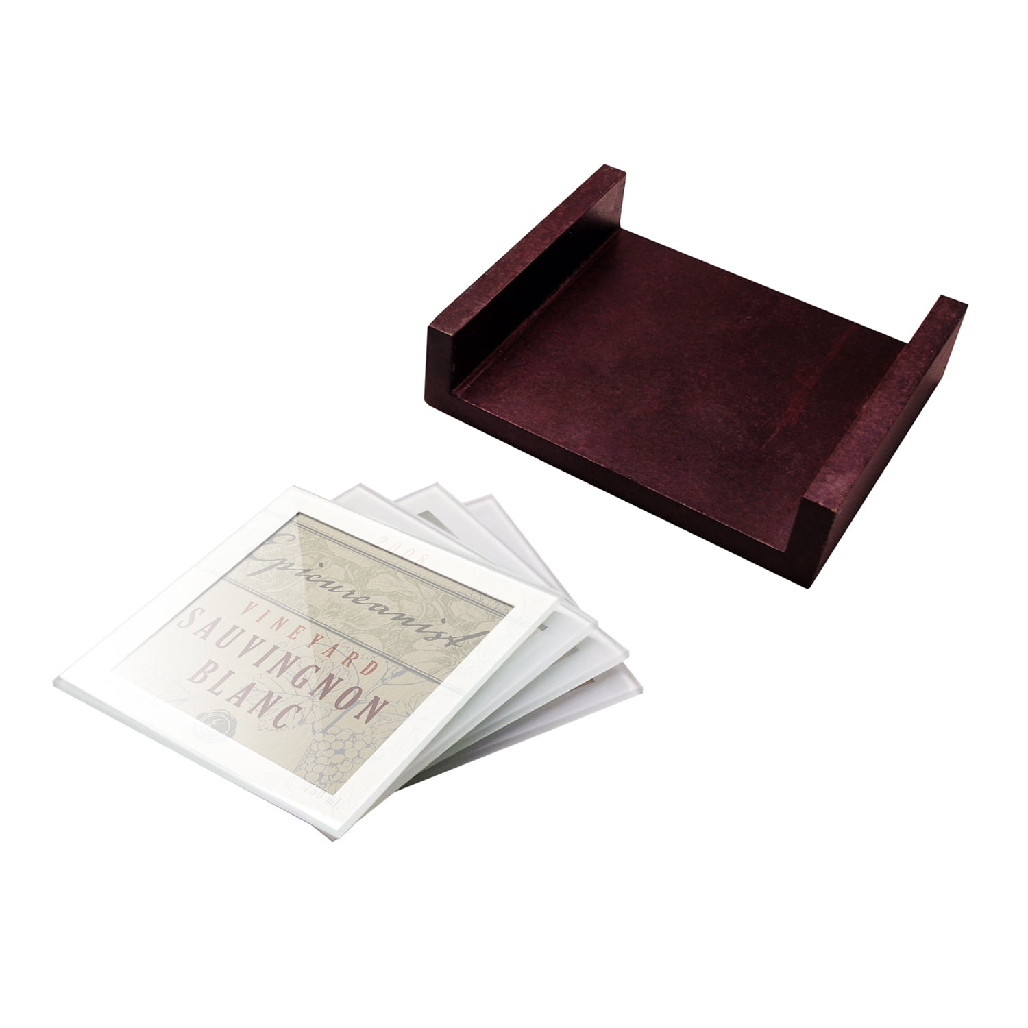 Epicureanist Wine Label Coasters