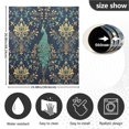 thumbnail image 5 of Yayeee Magnetic Dishwasher Cover for The Front Decoration Home Kitchen Machine Sticker Protector, Navy Blue Peacock Pattern, 5 of 6