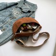 thumbnail image 3 of Bolso Pecho Gamuza Sintética para Mujer Bolso Hombro Con Correa Ancha Estampada para (marrón), 3 of 8
