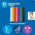 thumbnail image 6 of Learning Resources MathLink Cubes  Mathematics for  Ages 5+, 100 Pieces, 6 of 8