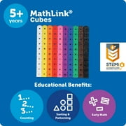 Learning Resources MathLink Cubes Mathematics for Ages 5+, 100 Pieces