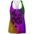 thumbnail image 1 of Mardi Gras Party Mask Distressed Grunge Flag All Over Womens Work Out Tank Top Multi SM, 1 of 2