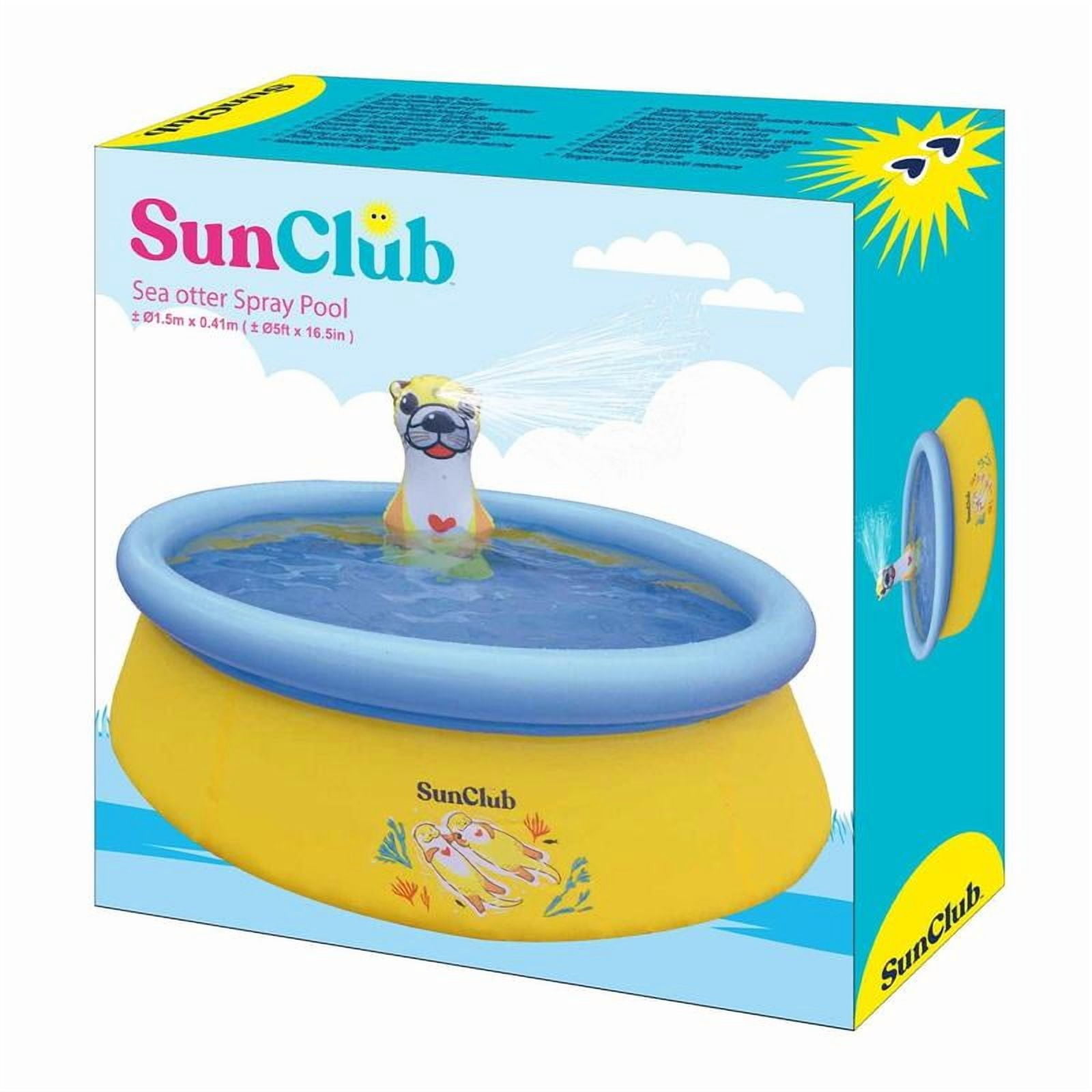 5' x 16.5" Sea Otter Inflatable Outdoor Above Ground Kid Swimming Pool