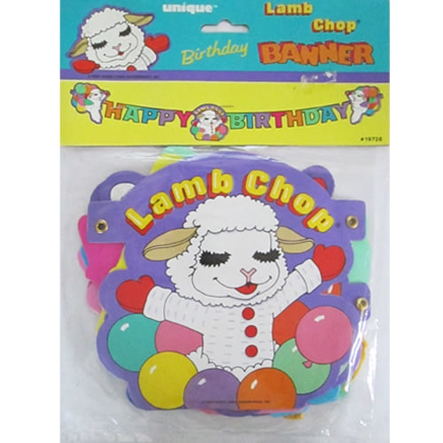 Lamb Chop Vintage 1993 Happy Birthday Banner (1ct) 