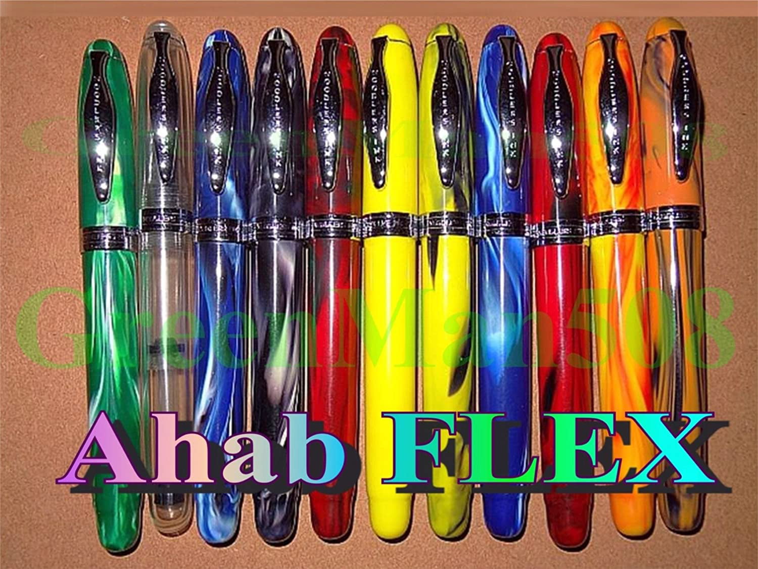 Noodlers Ahab Navajo Turquoise Piston Fill Fountain Pen Flex Nib 