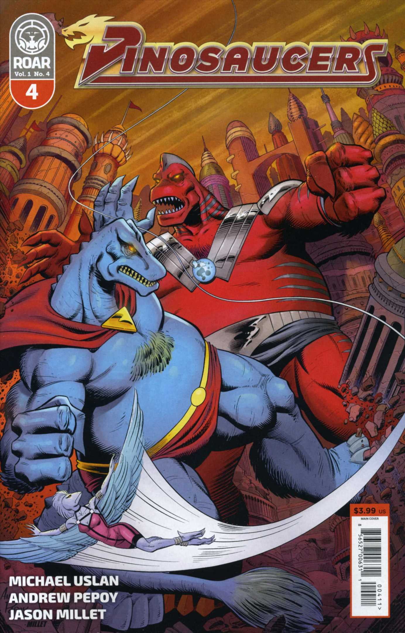 Dinosaucers 4 VF ; Lion comic book