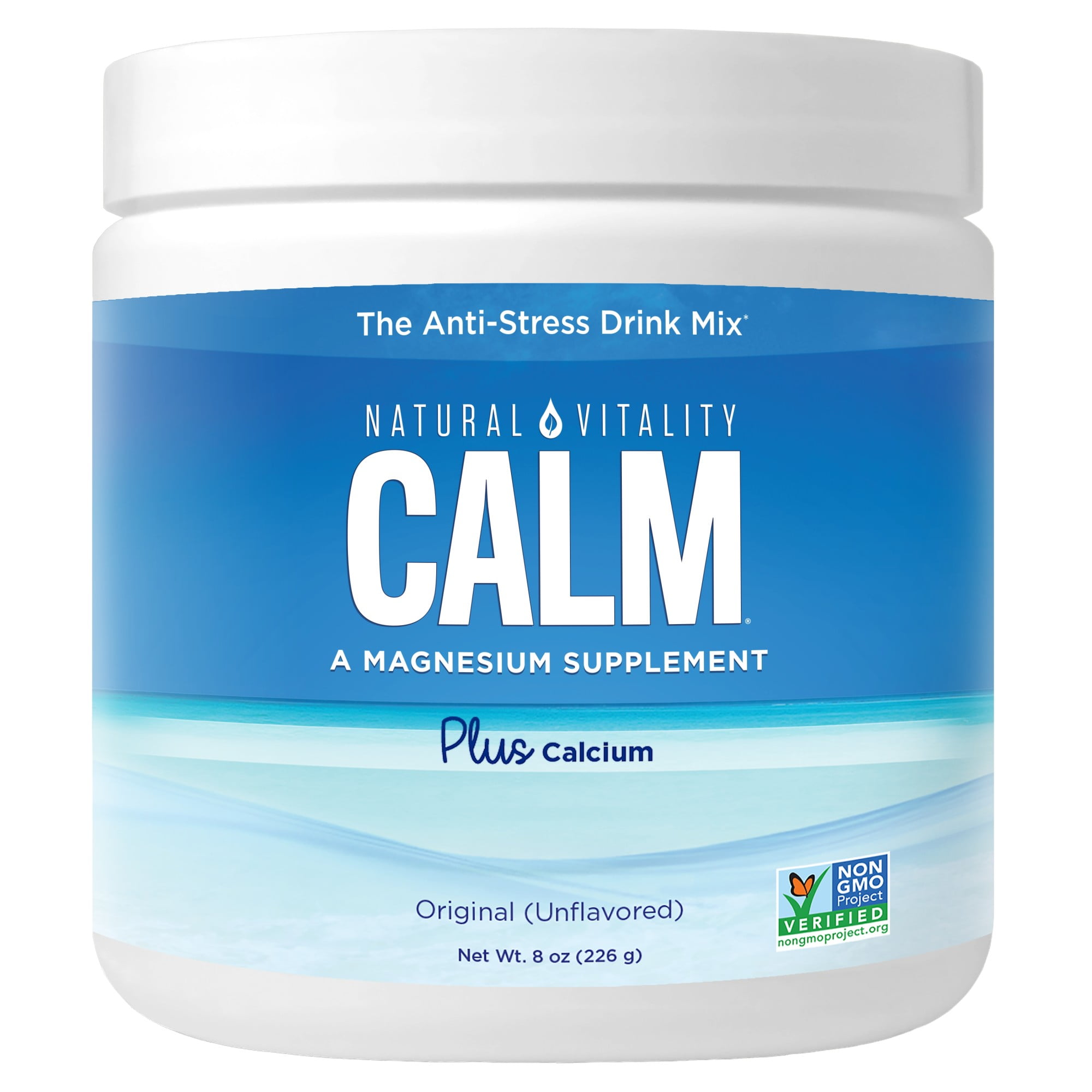 Natural Vitality Calm AntiStress Drink Mix, Magnesium Plus Calcium
