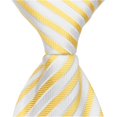 thumbnail image 1 of Y3 - Cravate Adulte 63 Po. - Jaune avec Rayures Blanches, TG, 1 of 1
