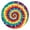 Colorful Rainbow Tie-1, variant on Colorful Rainbow Tie Dye Spiral Pattern Round Fitted Tablecloth with Elastic Edge,Dining Table Cover Waterproof,Outdoor Round Tablecloth for Camping,Dining,Indoor and Outdoor