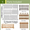 thumbnail image 3 of 5Pcs/Set Fence Cutting Dies for Card Making Garden Fence Die Cuts Metal Cutting Die for DIY Scrapbooking Dies Stencil Embossing Paper Album Craft, 3 of 7