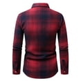 thumbnail image 4 of Lmueinov Long Sleeve Shirt Jackets for Men Lightweight Casual Plaid Button Down Shirt Mens Checkered Outerwear For Outdoor Walking Golf Sports, 4 of 8