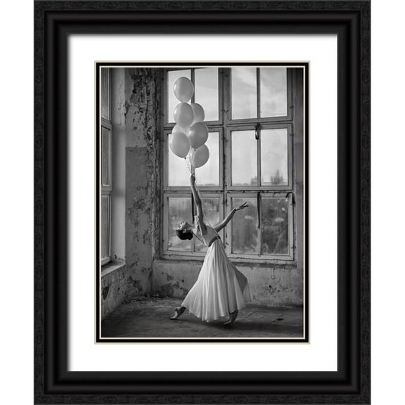 Kapsha, Eduards 12x14 Black Ornate Wood Framed with Double Matting Museum Art Print Titled - Seven days