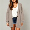 thumbnail image 2 of Cardigan Sweaters for Women Button Down Casual Shirts for Women Knit Fall Outfits for Women Workout Tops for Women Loose Fit Lightweight Plus Size Summer Outfit,Beige,A, 2 of 4