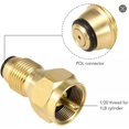 thumbnail image 3 of Brass Safest Propane Gas Refill Adapter For Throway Disposable Bottle 1Lb Tank Cylinder Pol Type To 1 Bl Gas Bottle, 3 of 8