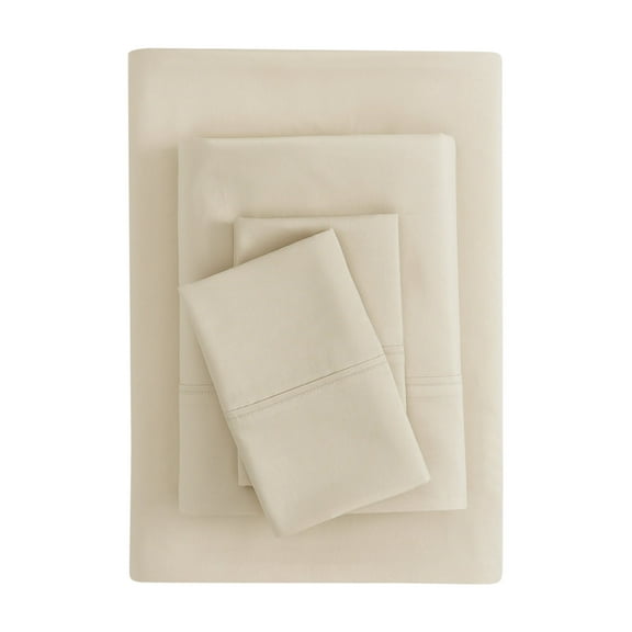 Mainstays Super Soft Brushed Microfiber Bed Sheet Set, Papyrus Beige, Queen, 4 Piece