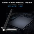 thumbnail image 3 of Cargador Inalámbrico Qi De 20W Carga Rápida 2.0 Carga Rápida Para Iphone 8 10 X Xr Vogacara EL009528-00, 3 of 5